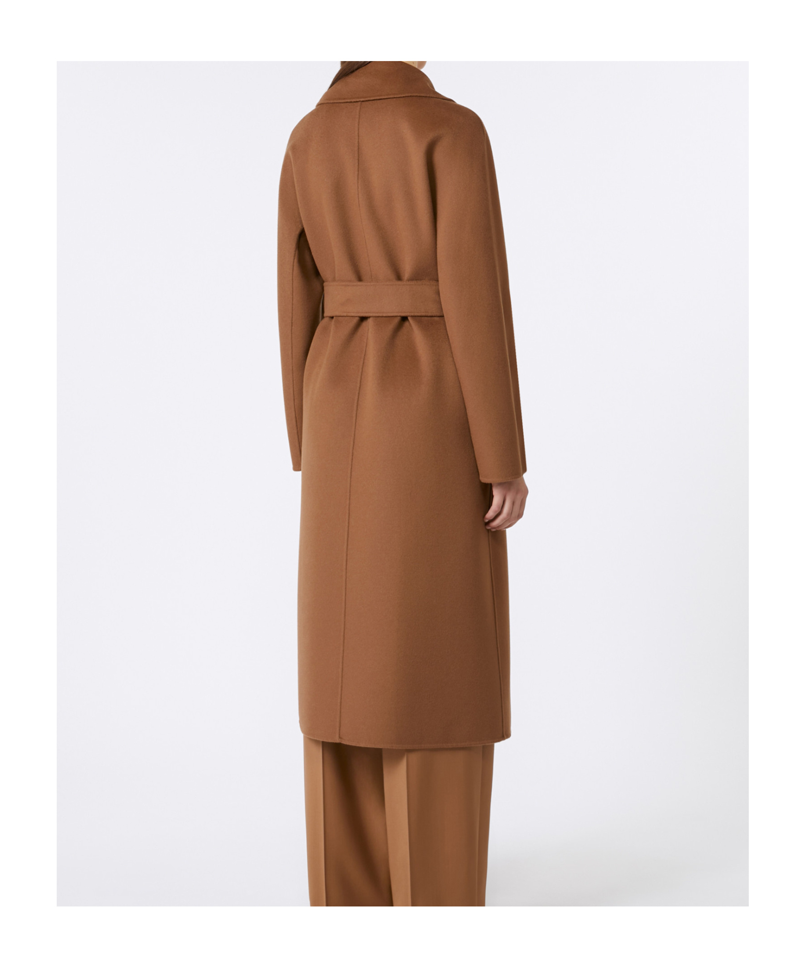 Max Mara Wool, Cashmere And Silk Coat In Brown