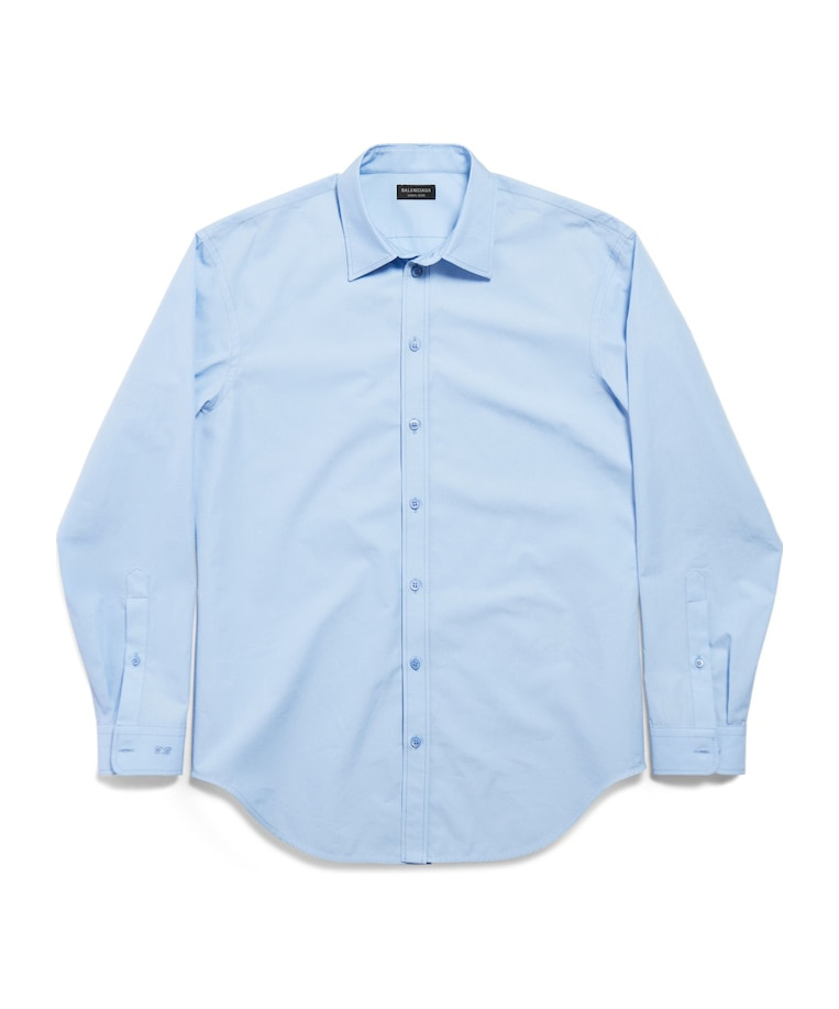Balenciaga Men's Standard Shirt In Baby Blue