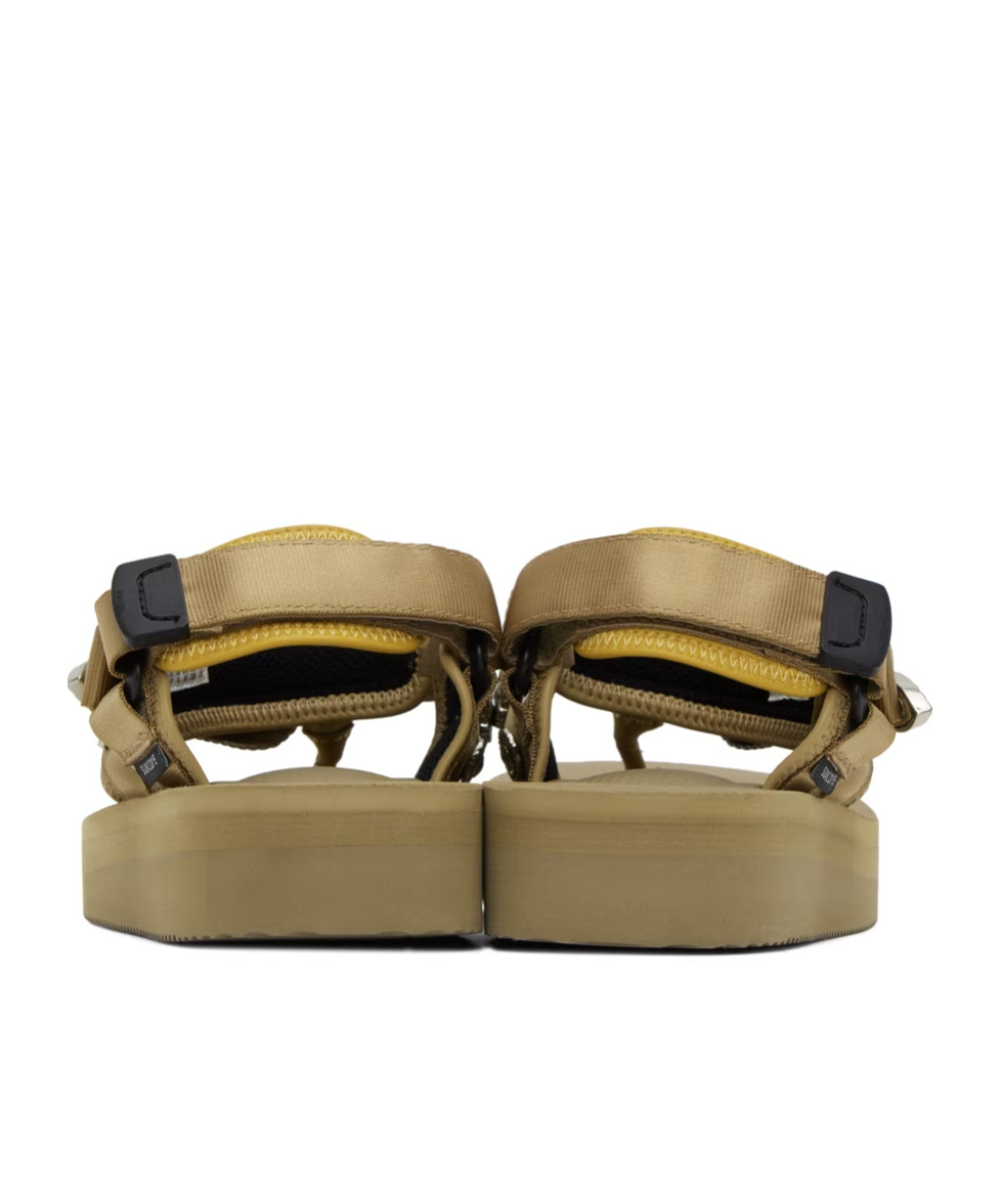 Toga Pulla X Suicoke Sandals With Flat Soles In Green