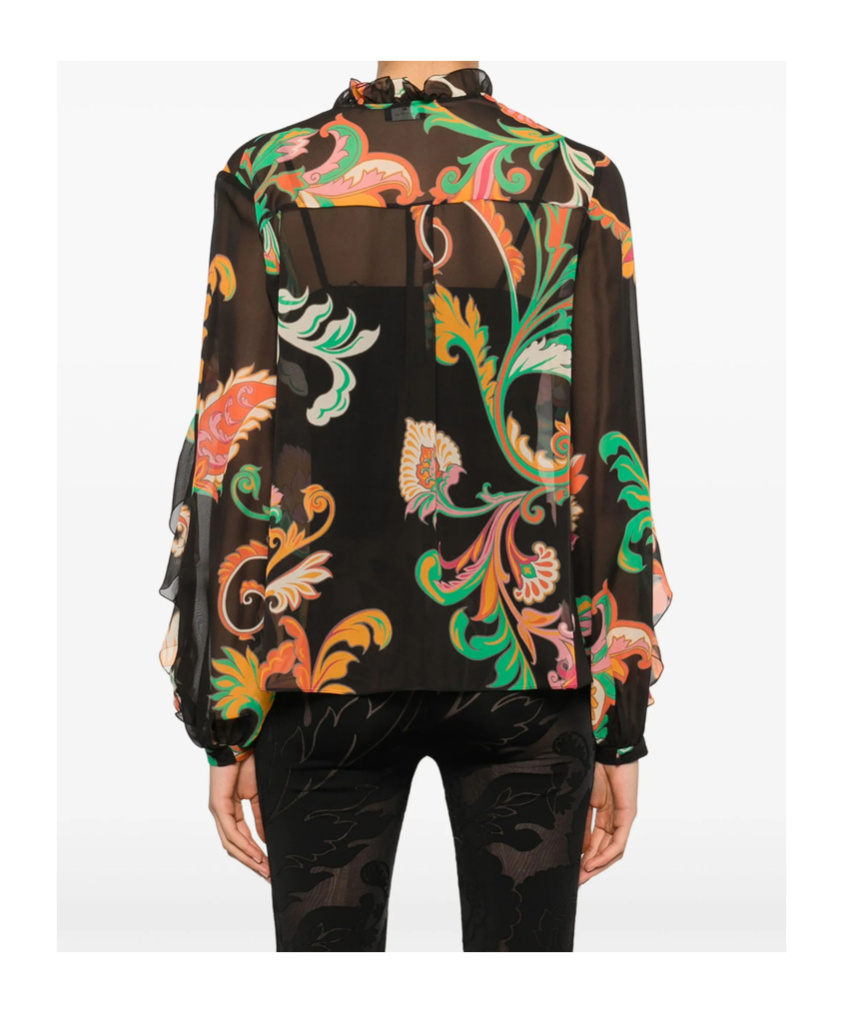 Etro Long Sleeve Shirt In Black