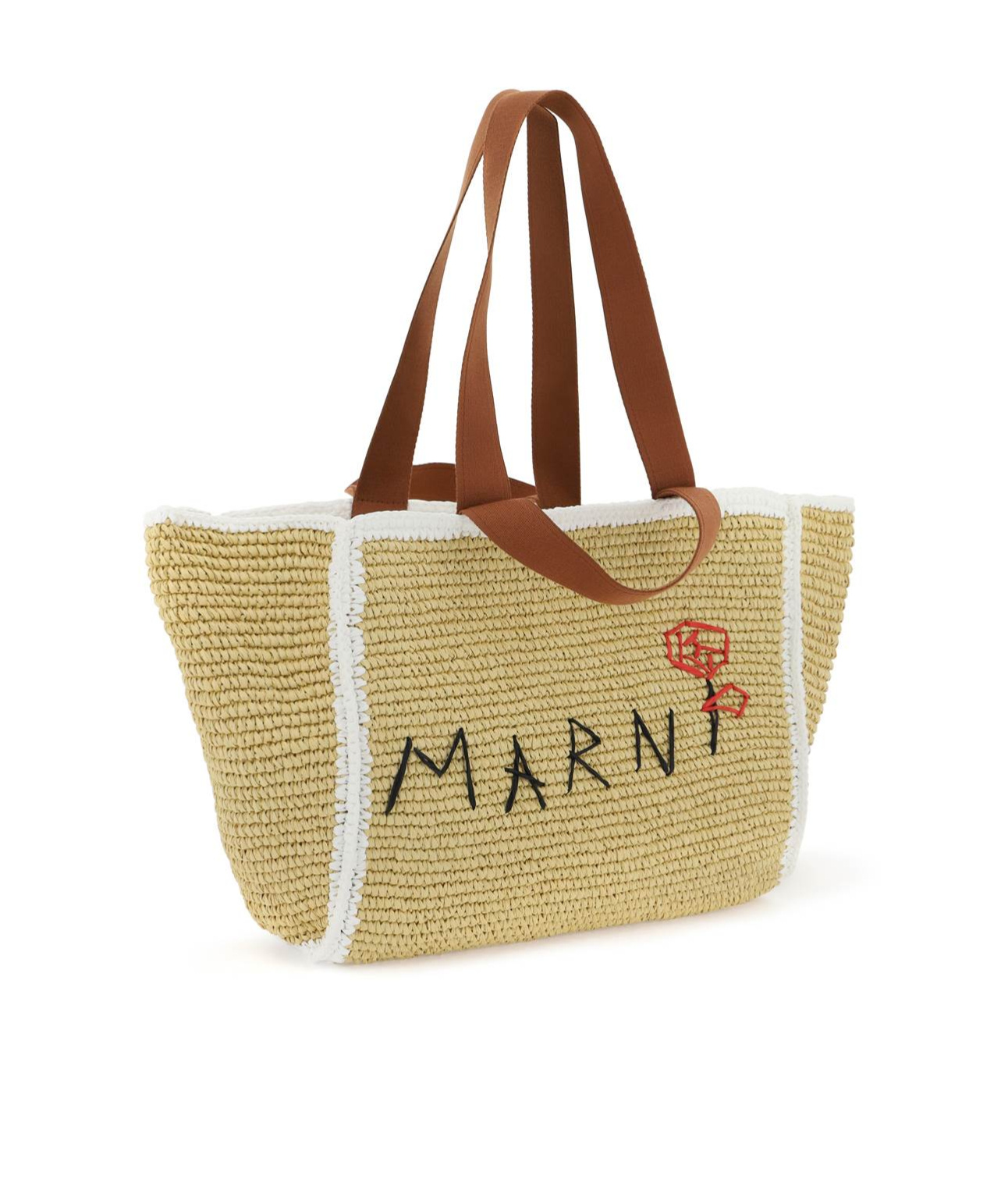 MARNI MARNI LOGO DETAILED TOTE BAG