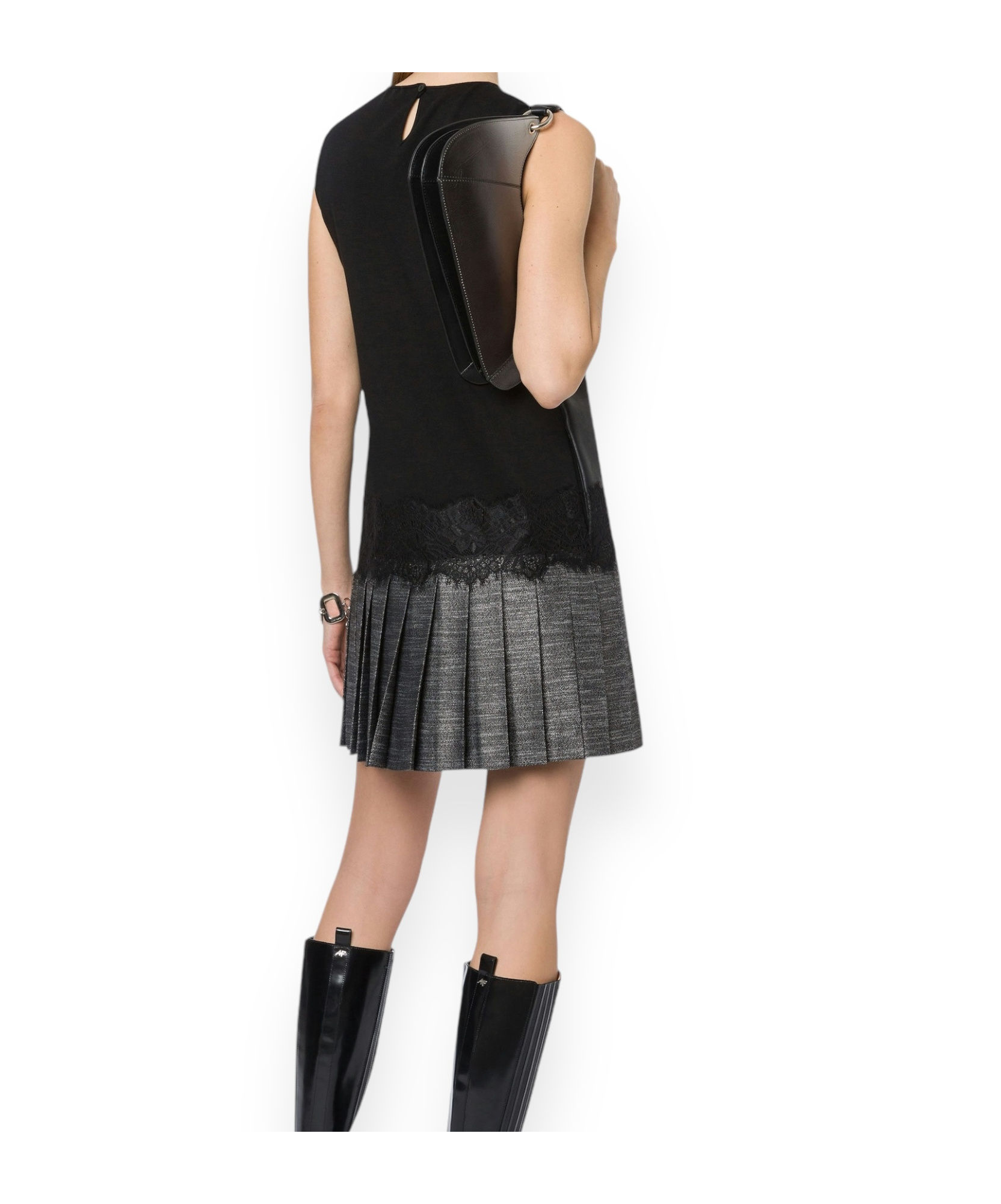 Alberta Ferretti Sleeveless Dress In Black