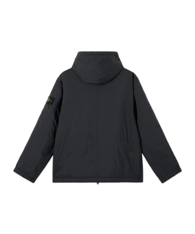 Stone Island Padded Jacket With Water-repellent Finish In Black