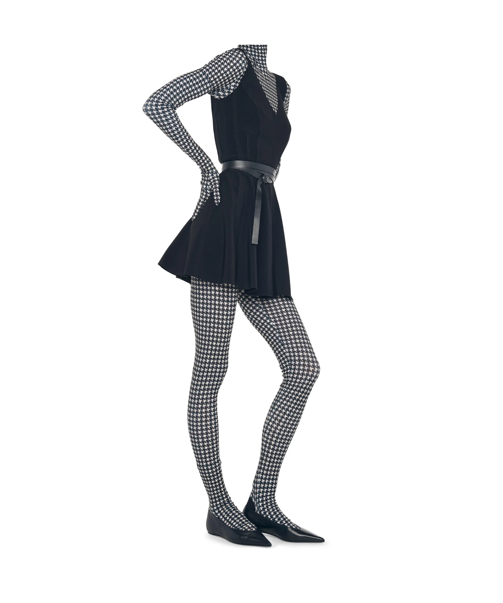 Norma Kamali Grace Mini Dress In Black