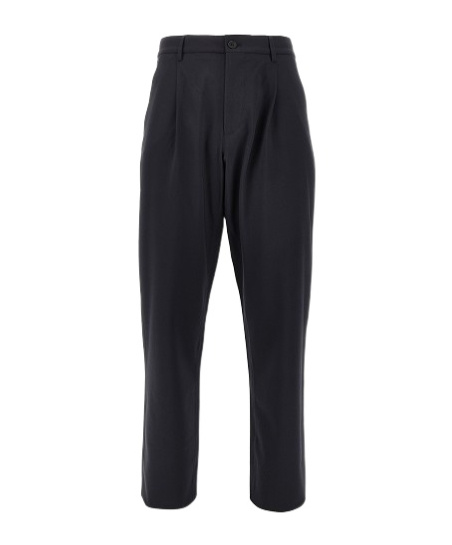 Aspesi Wide-leg Casual Pants In Black