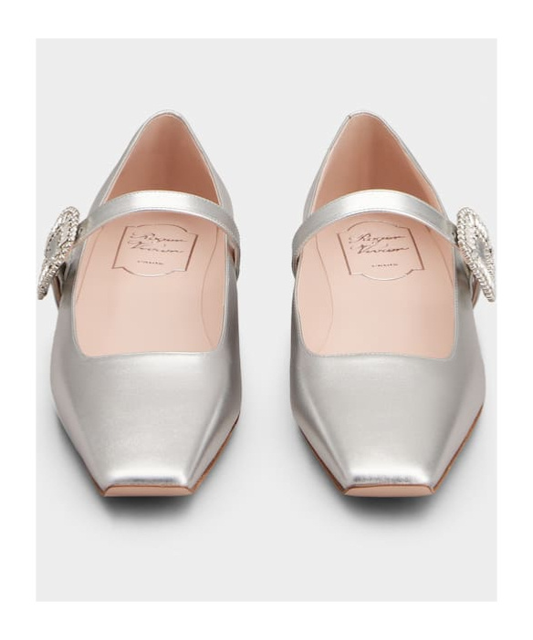 Roger Vivier Belle Vivier Mary Janes In Leather