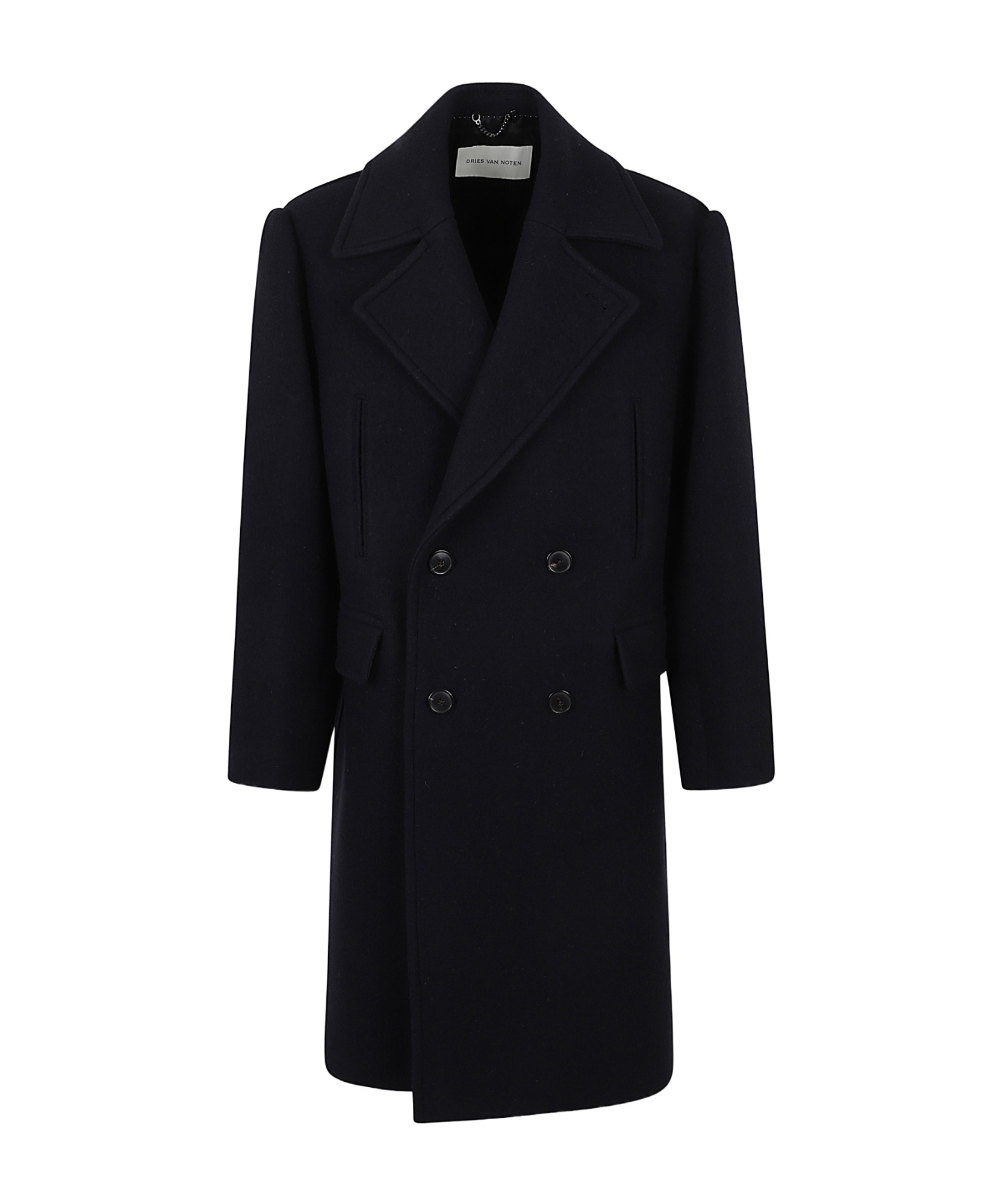 Dries Van Noten Racos Coat In Black