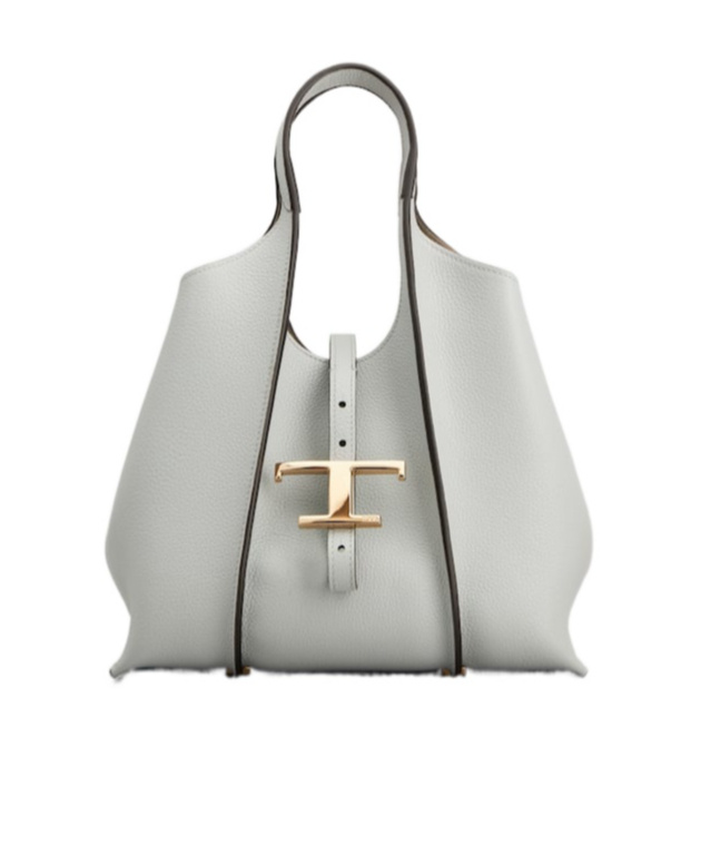 Tod's Mini T Timeless Tote Bag In Gray