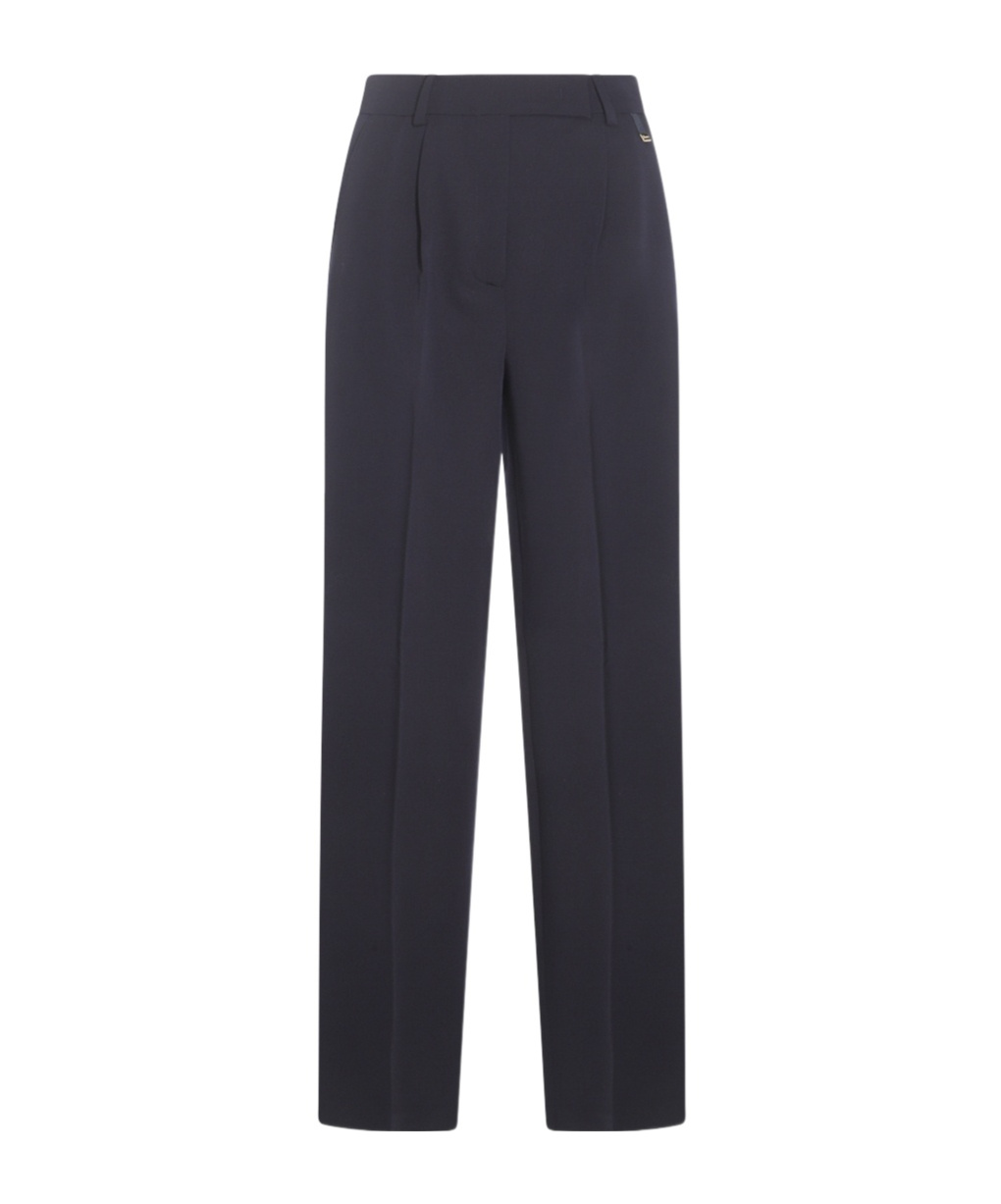 Herno Wide-leg Trousers In Black