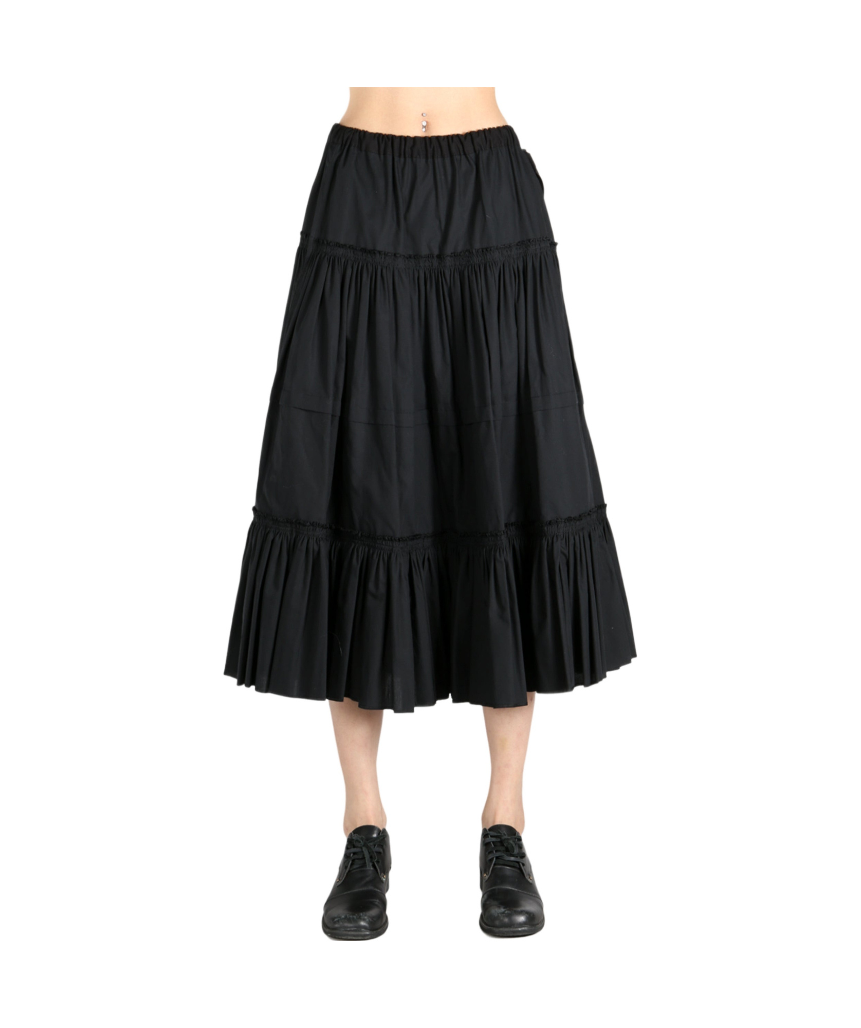 COMME DES GARÇONS COTTON MIDI SKIRT