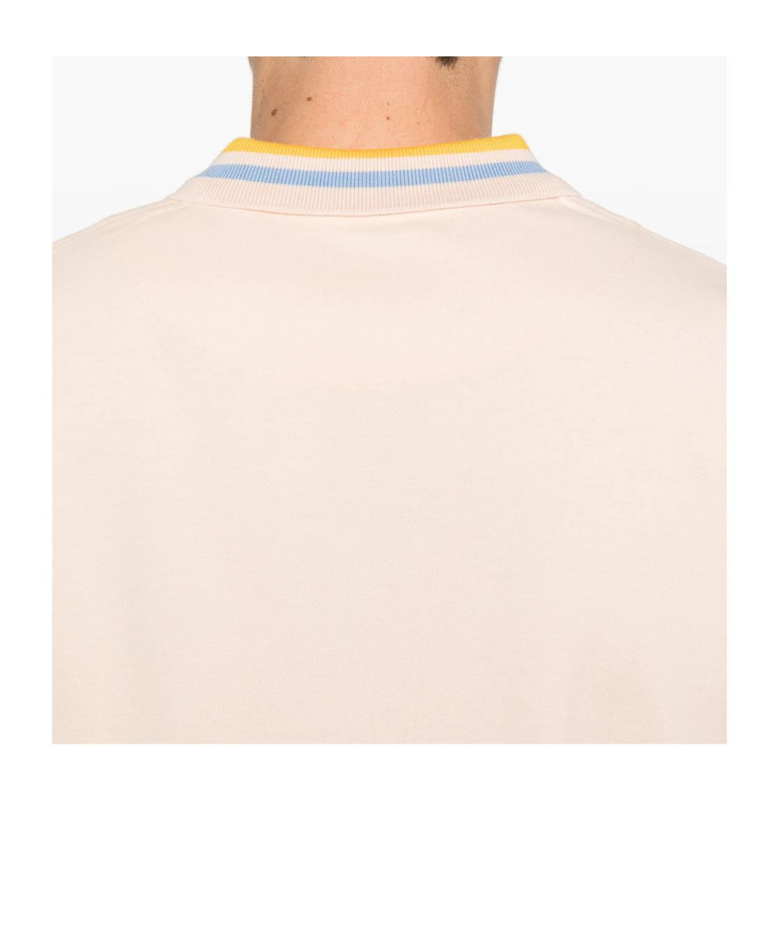 Vivienne Westwood Short Sleeve Polo Shirt With Stripe Detailing In Nude