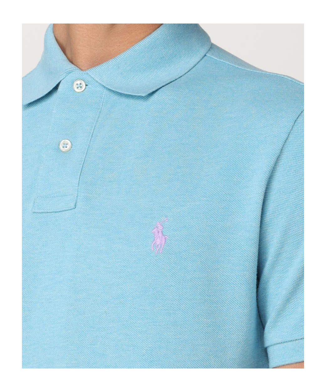 Polo Ralph Lauren Embroidered-logo Polo Shirt In Blue