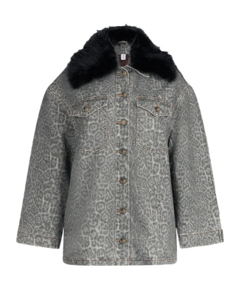 Liu •jo Printed Lapel Jacket In Multi