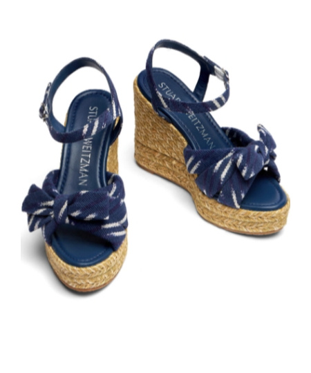 Stuart Weitzman Sofia 80mm Wedge Espadrilles In Multicolor