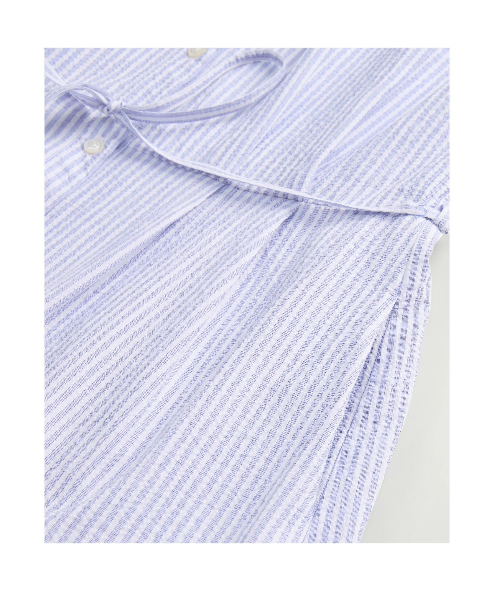 Woolrich Button-down Midi Dress With Fitted Waist And Flowing Skirt In Blue