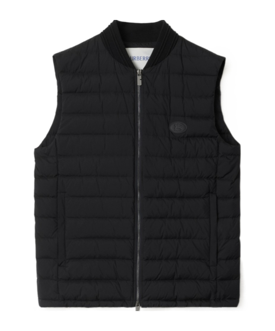 Burberry Jacket Sleeveless Padded Ribbed Collar