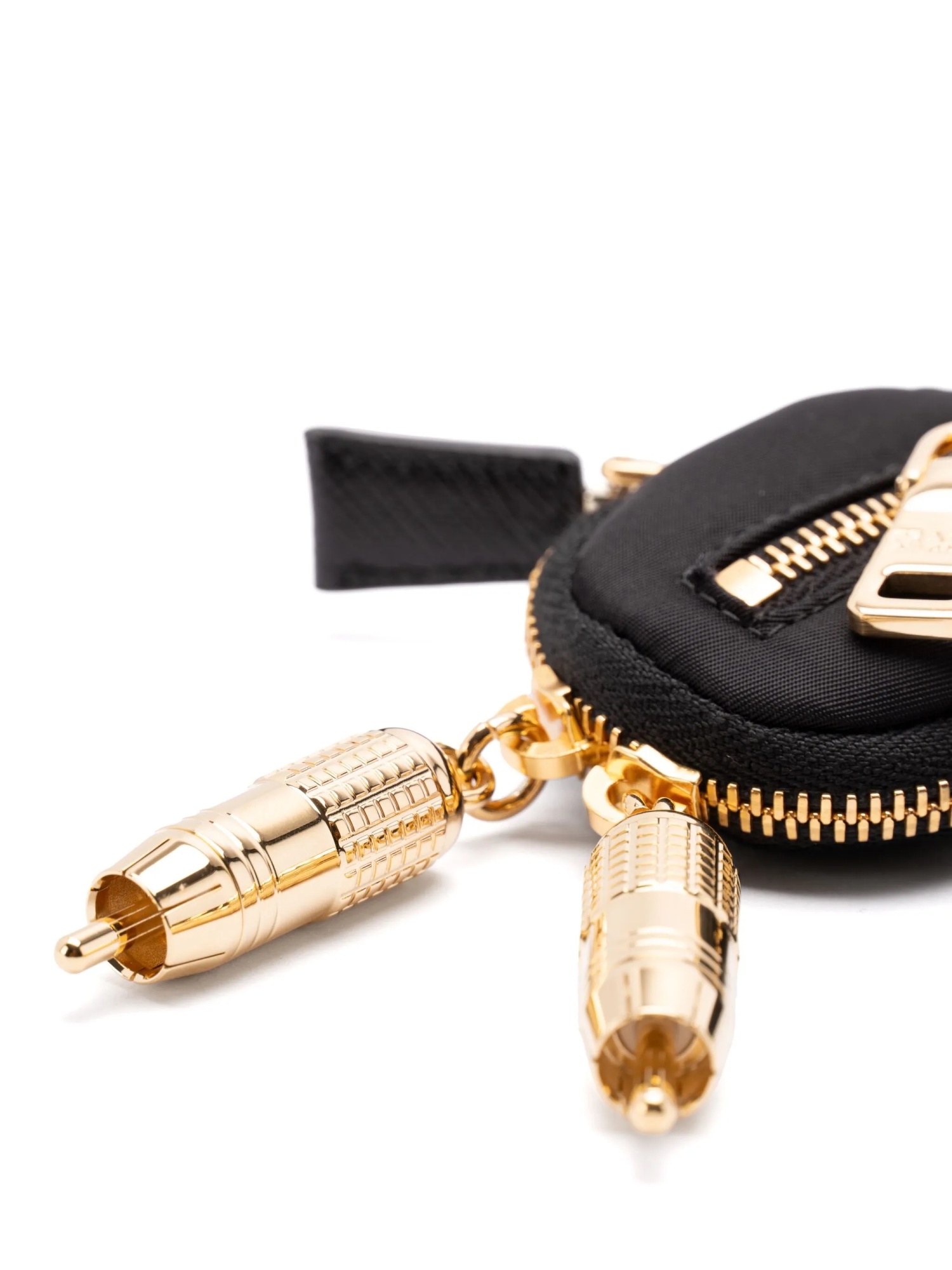 Shop Prada Soft Robot Keyring In Black