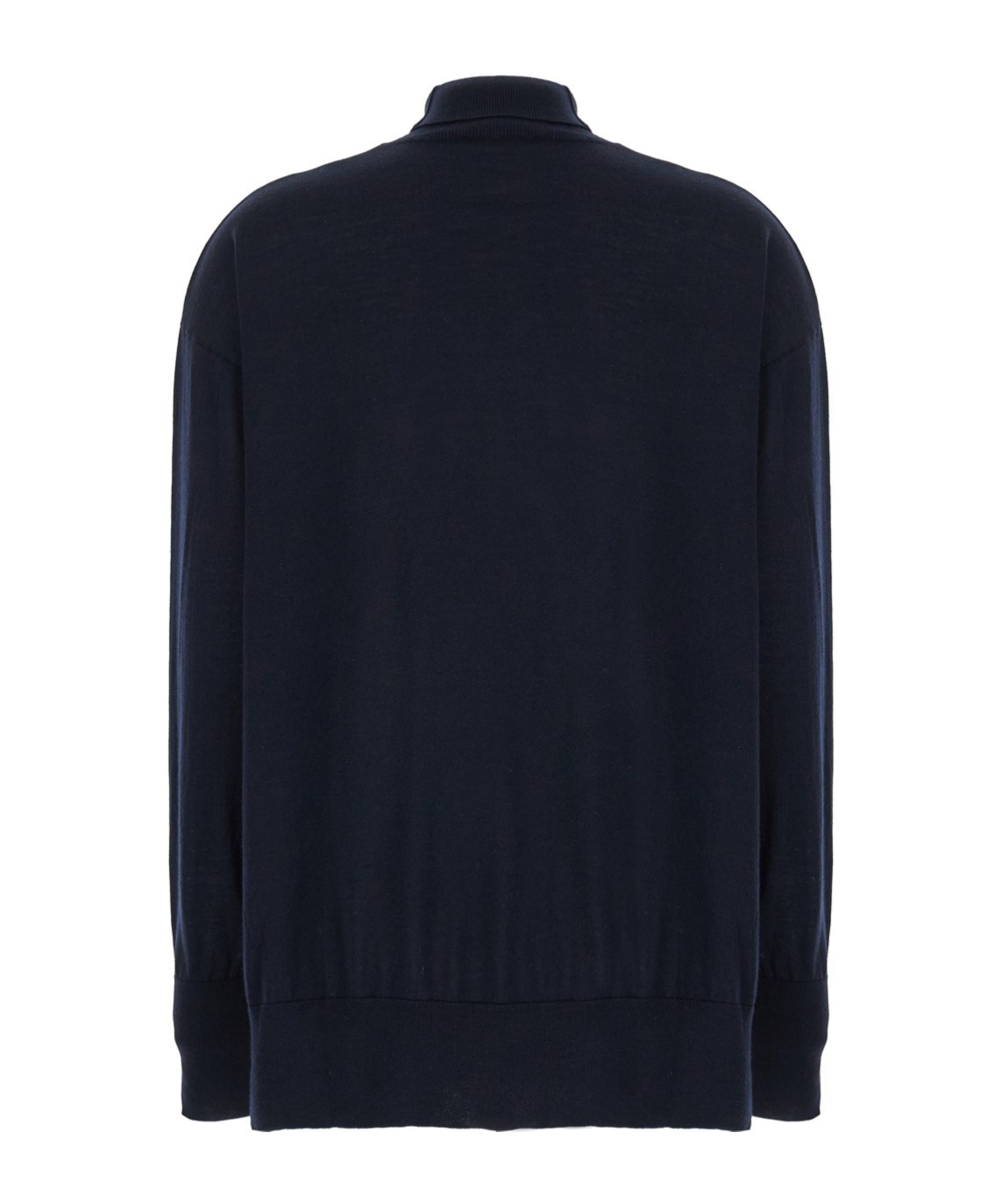 Max Mara Long-sleeved Turtleneck Sweater In Black