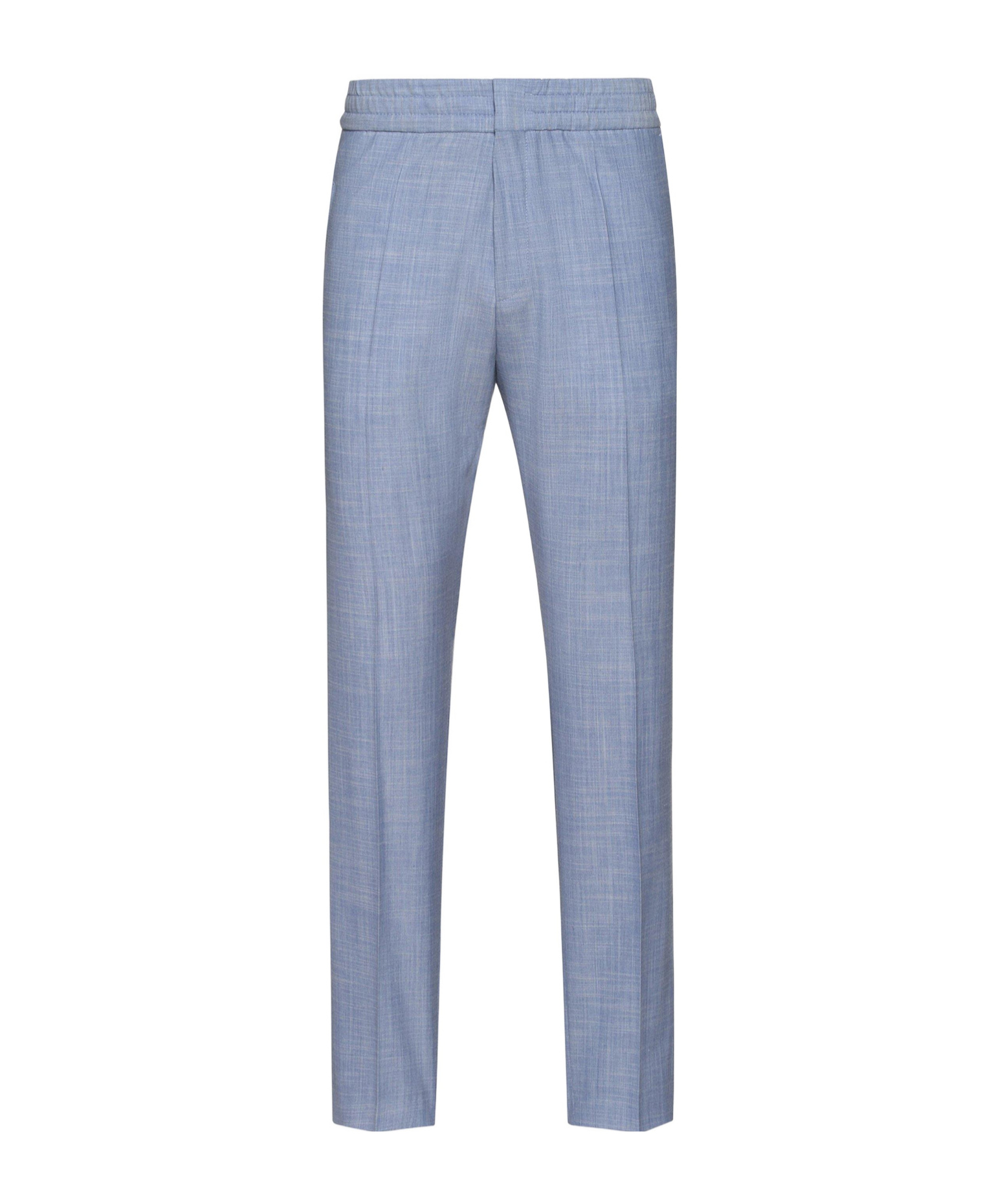 Hugo Boss Check Plainfront Suit Trousers In Blue