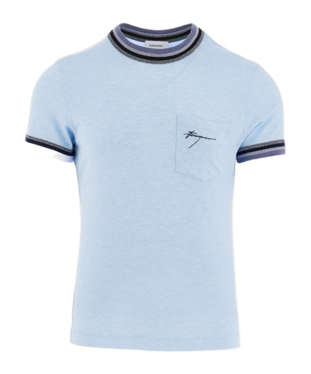 Ferragamo Short-sleeved T-shirt In Blue
