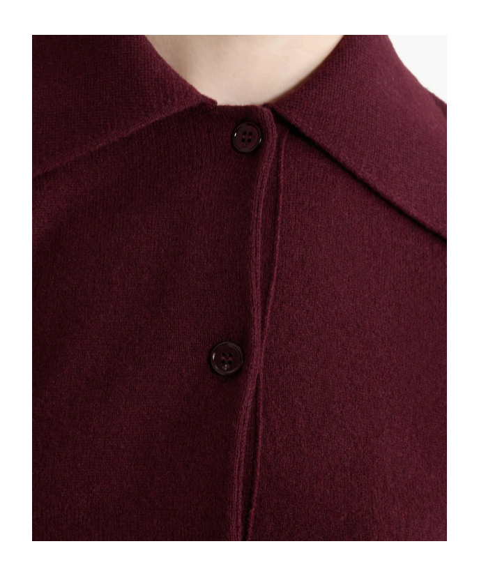 Patou Logo-patch Polo Top In Red