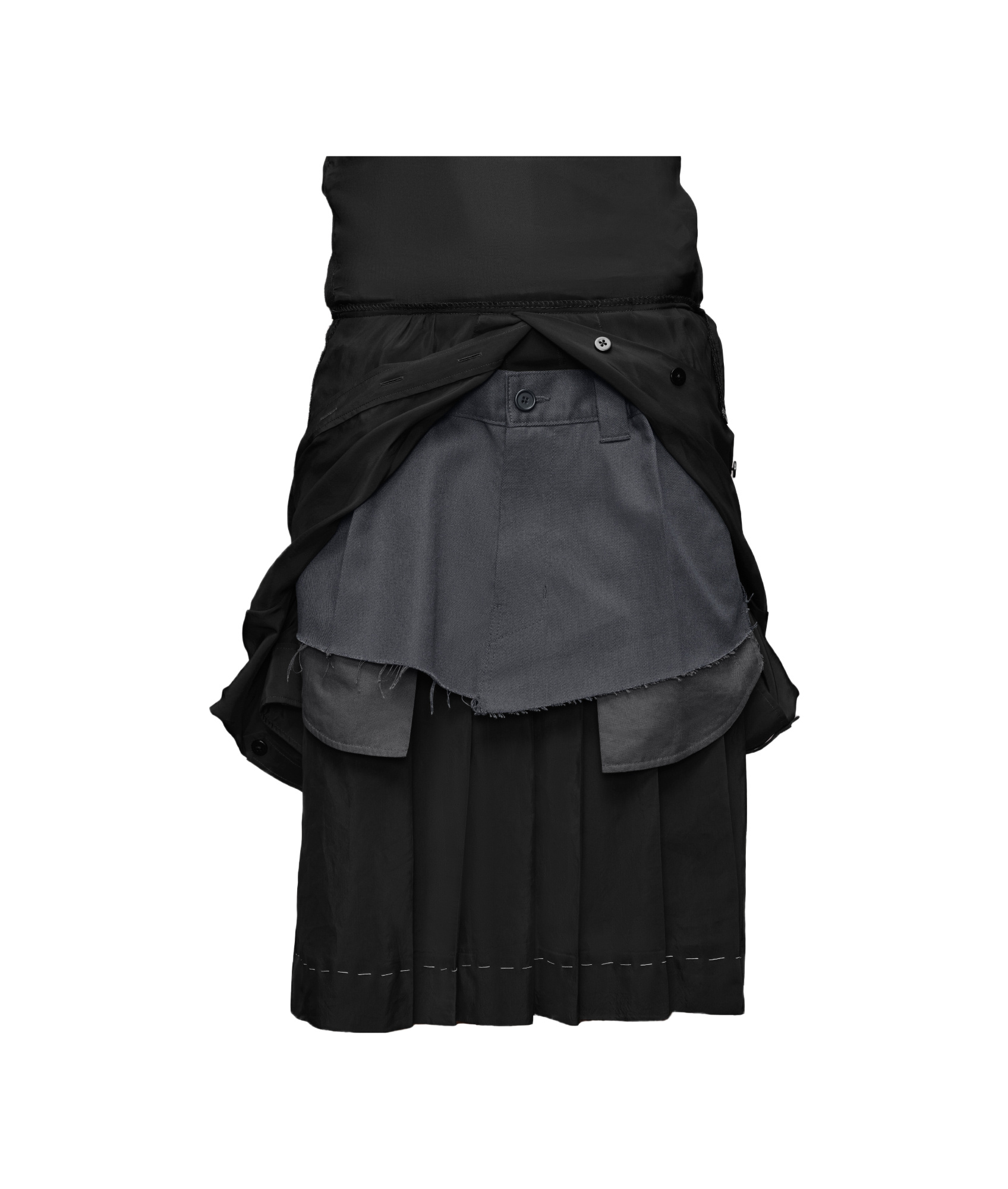 Maison Margiela Anonymity Of The Lining Dress Woman Grey Wash In Black