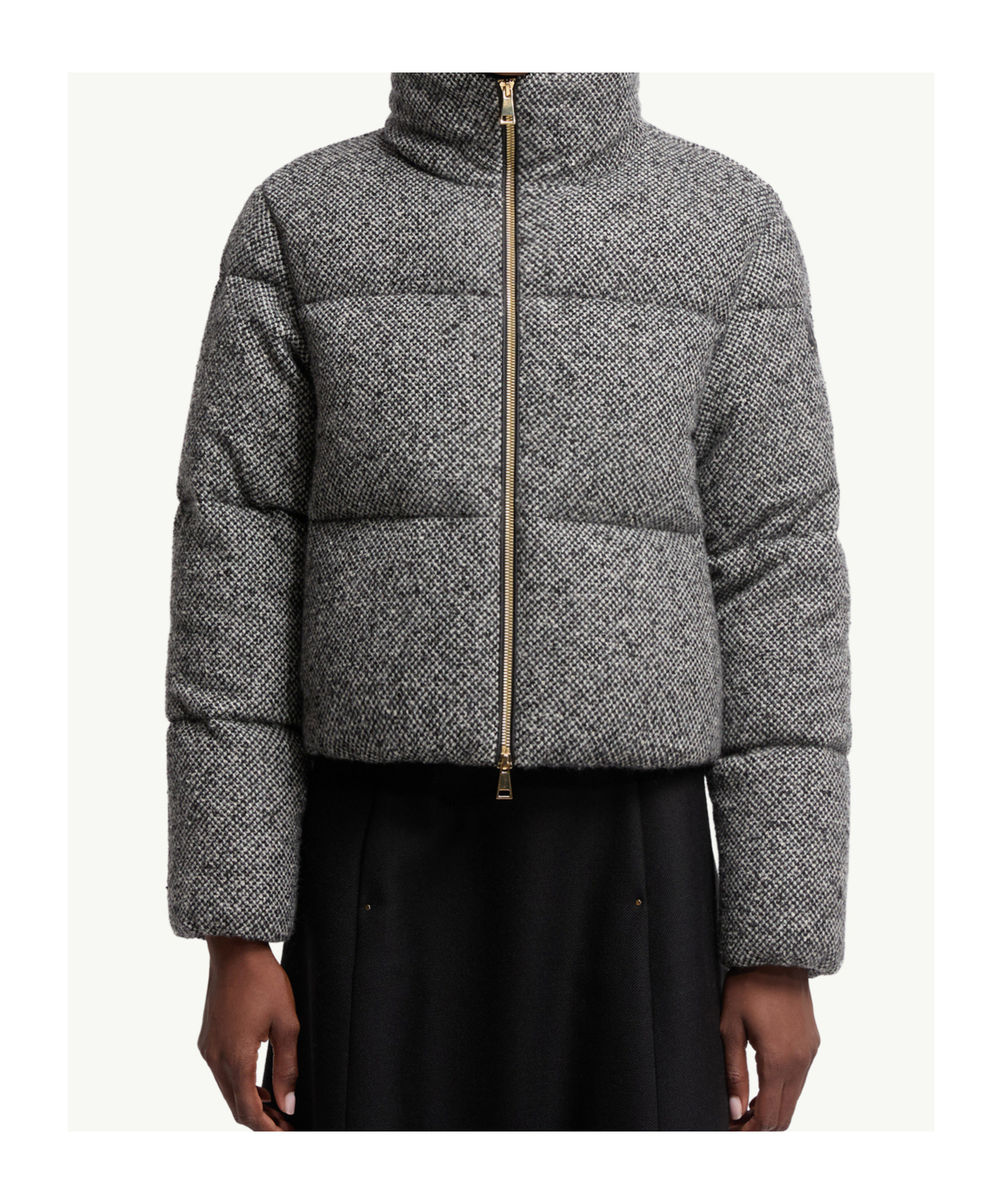 Moncler Zip-up Bomber Jacket In Gray