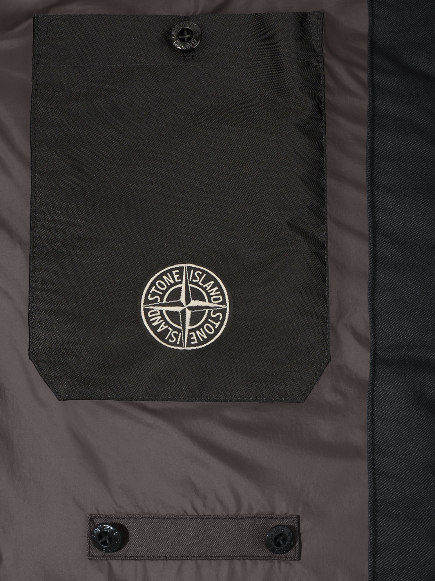 Stone Island Double-sided Quilted Hooded Drop Resistance Jacket In Charcoal-grey