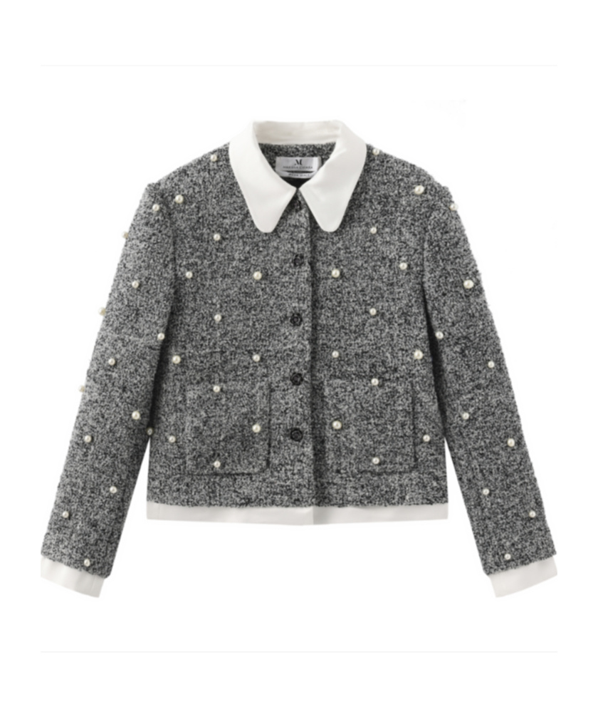 Marissa Chiara Pearl Long-sleeved Jacket In Multi