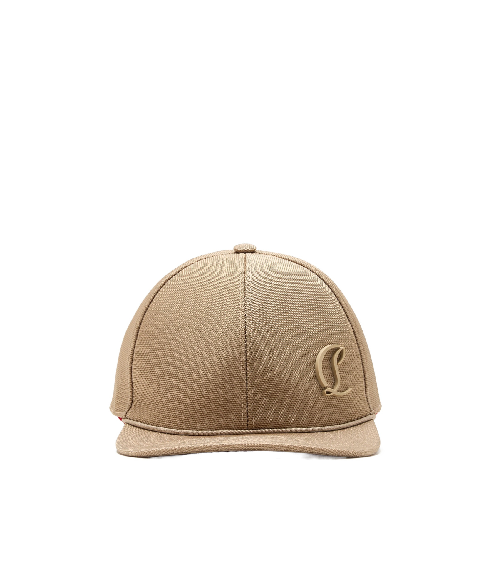 Christian Louboutin Adjustable Baseball Cap In Nude