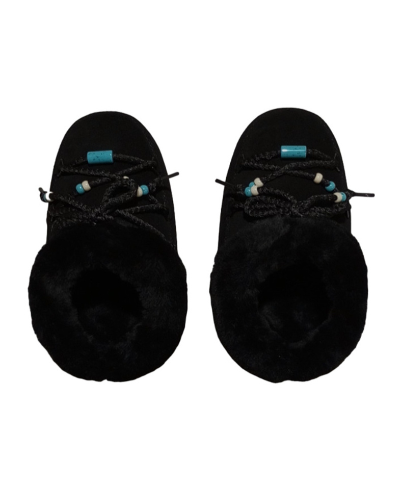 Moon Boot Beaded Booties In Black