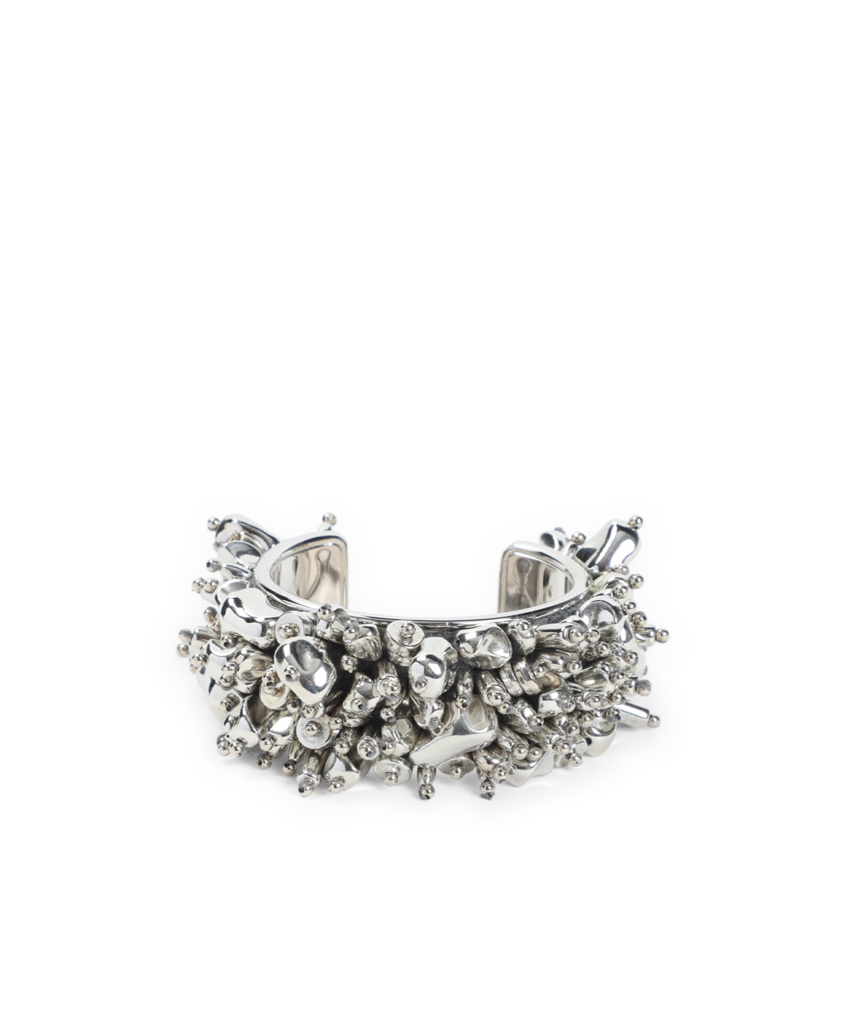 Dries Van Noten Intricate Metallic Textured Bracelet In Metallic
