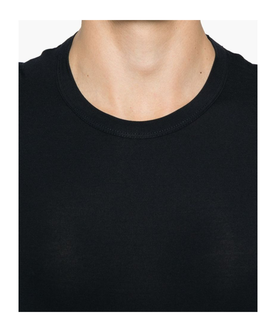 Zegna T-shirt In Cotone Blu Scuro Uomo