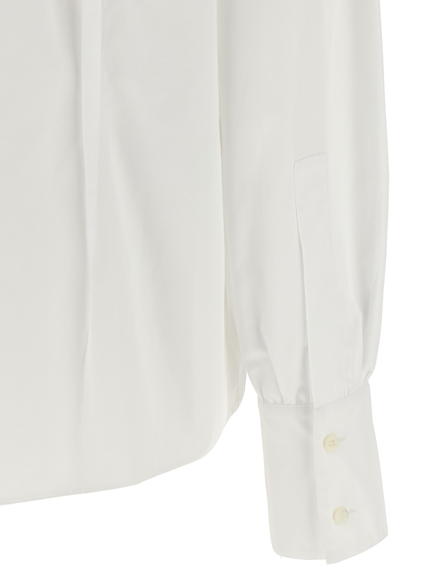 Prada Bow Shirt In White