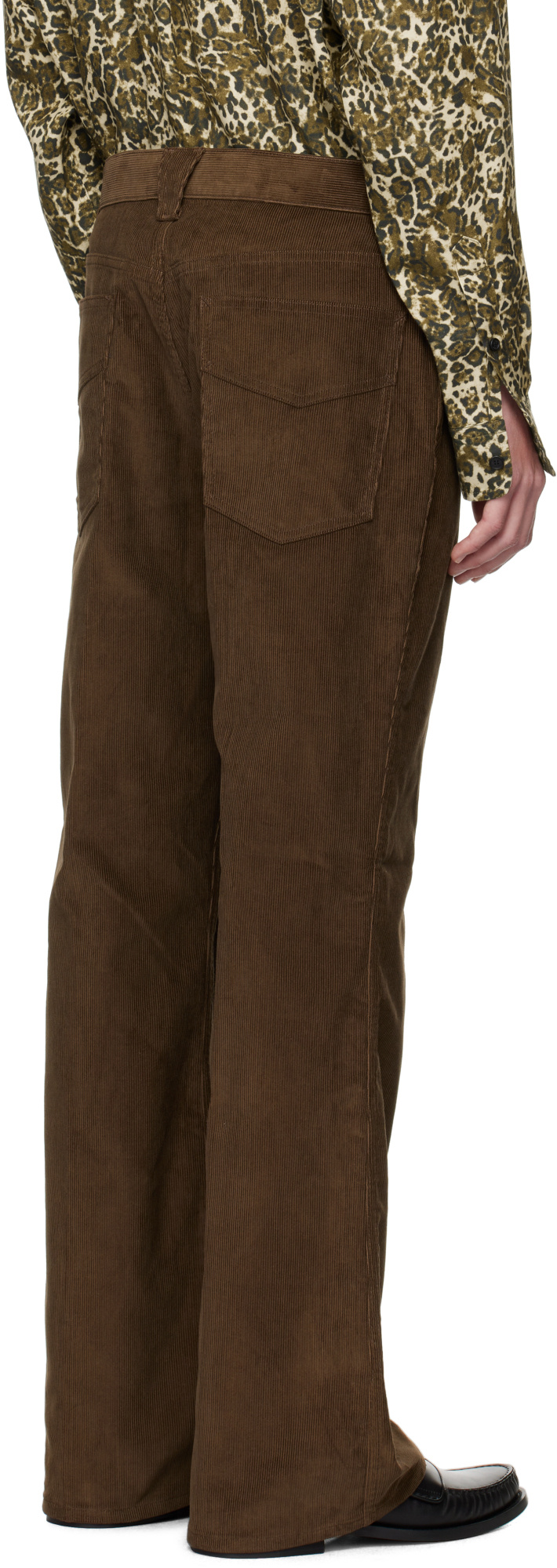 Needles Denim Trousers With Belt Loops In Brown