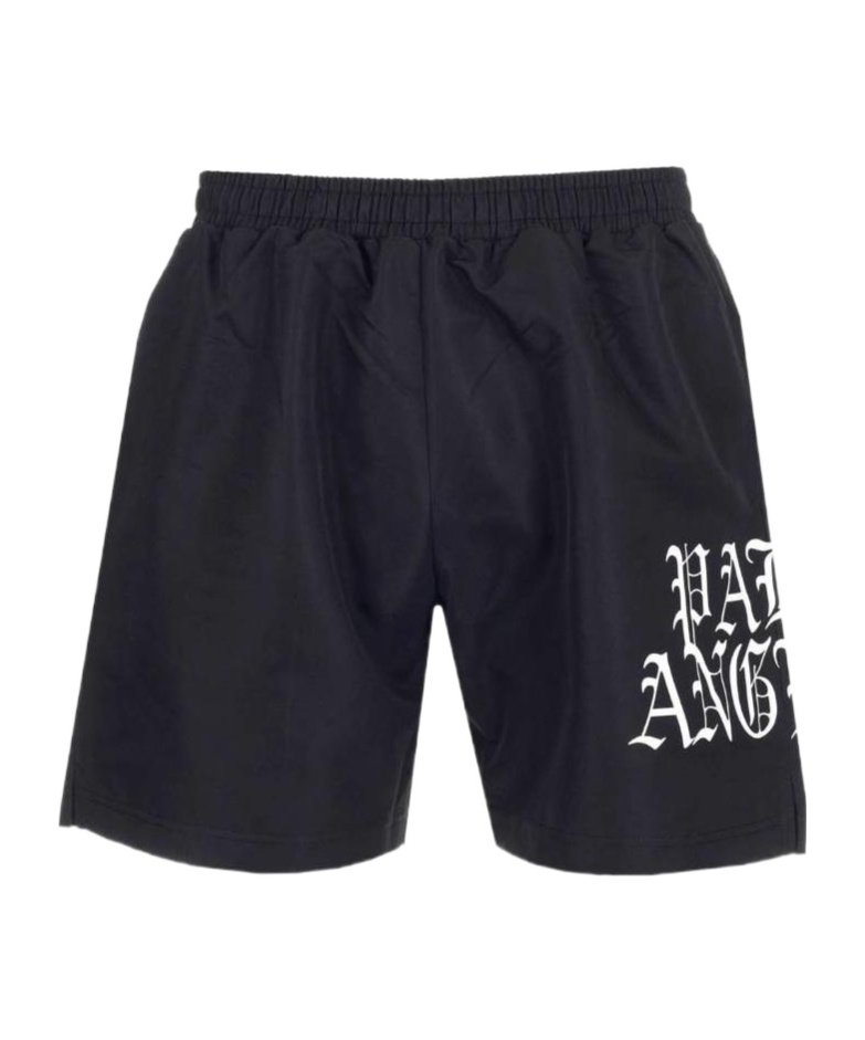 Palm Angels Logo-print Shorts In Black
