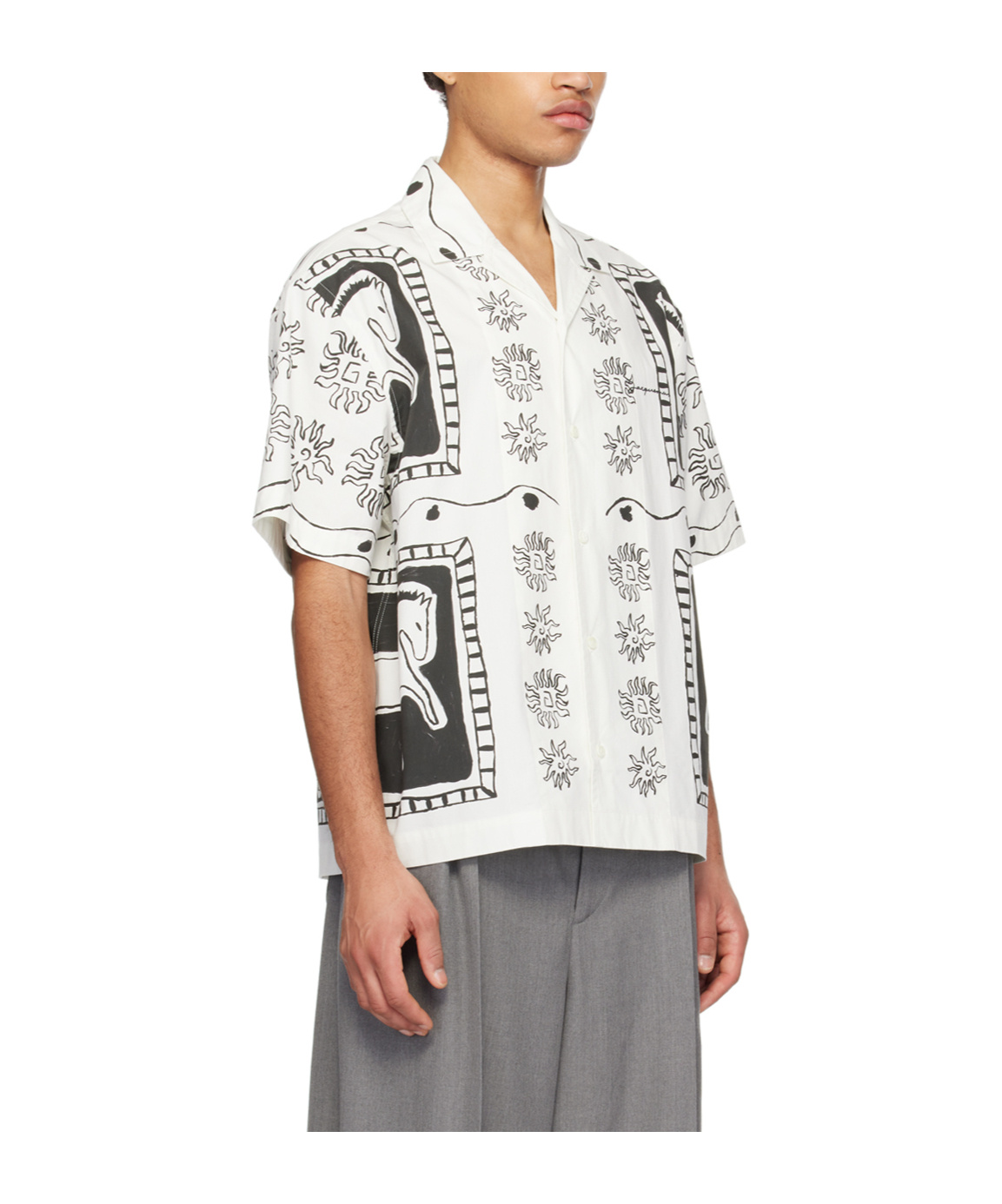JACQUEMUS LA CHEMISE JEAN PATTERN SHIRT