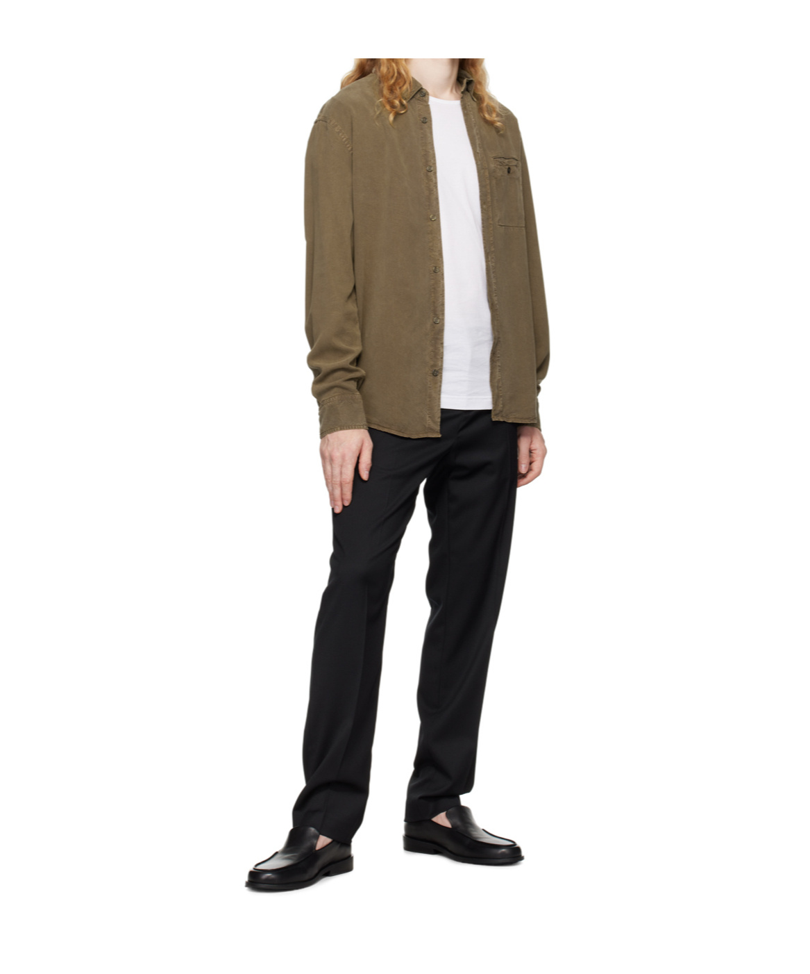 Filippa K Khaki Zachary Shirt In Green