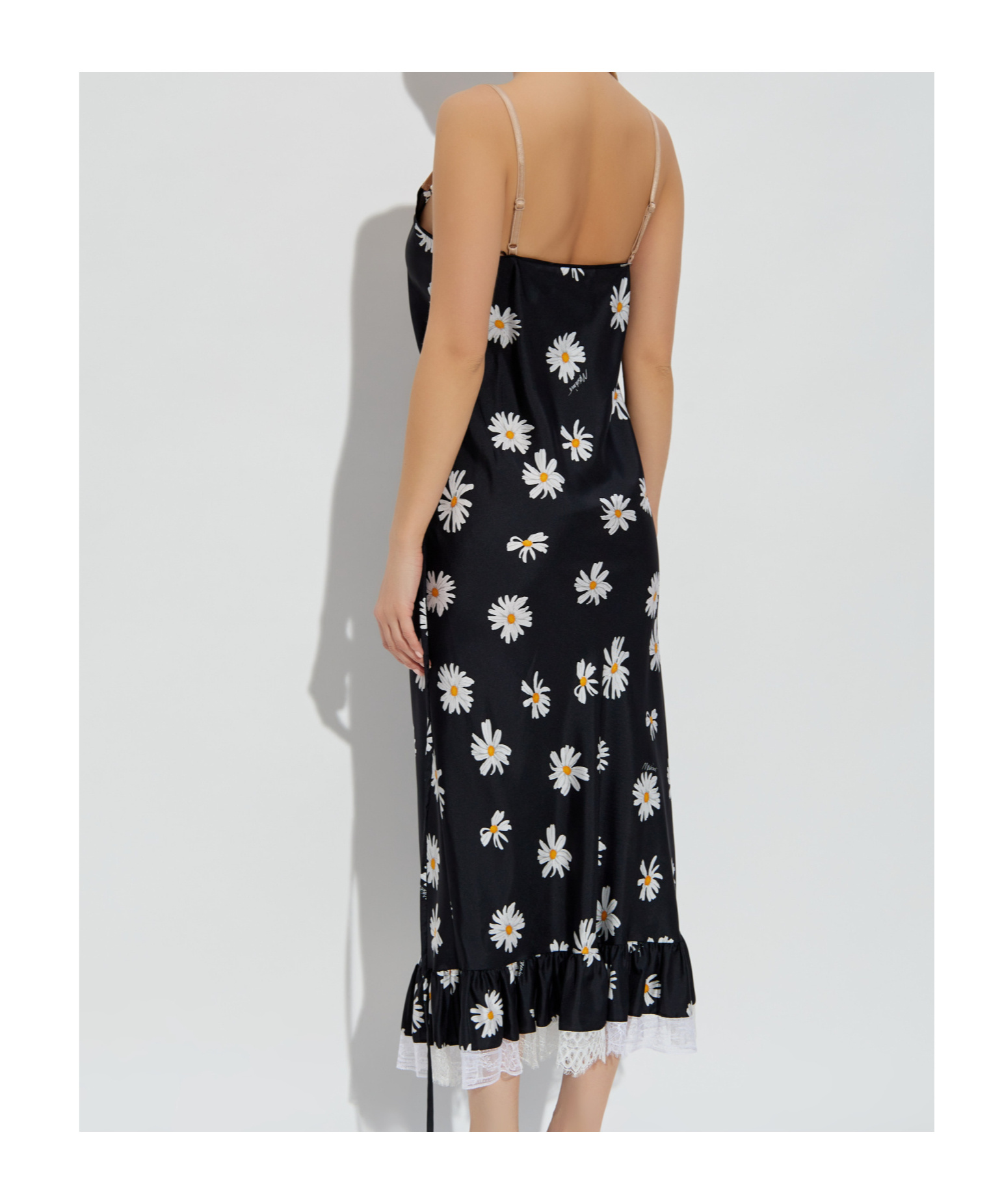 Moschino Sling Dress In Black