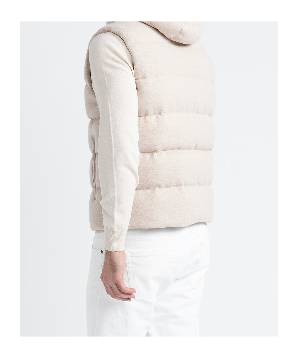 Peserico Sleeveless Vest In White