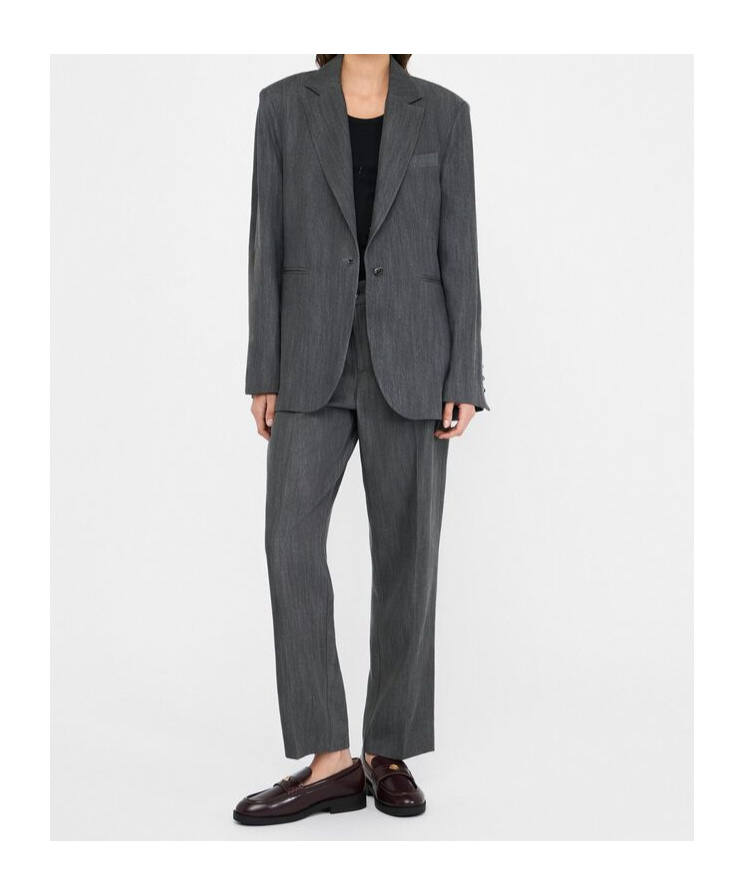 Liu •jo Single-breasted Blazer In Gray