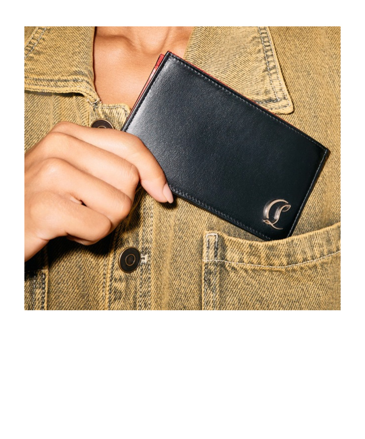 Christian Louboutin Loubi54 Card Holder In Gold