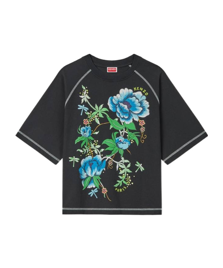 Kenzo Item O-neck Short-sleeved T-shirt In Black