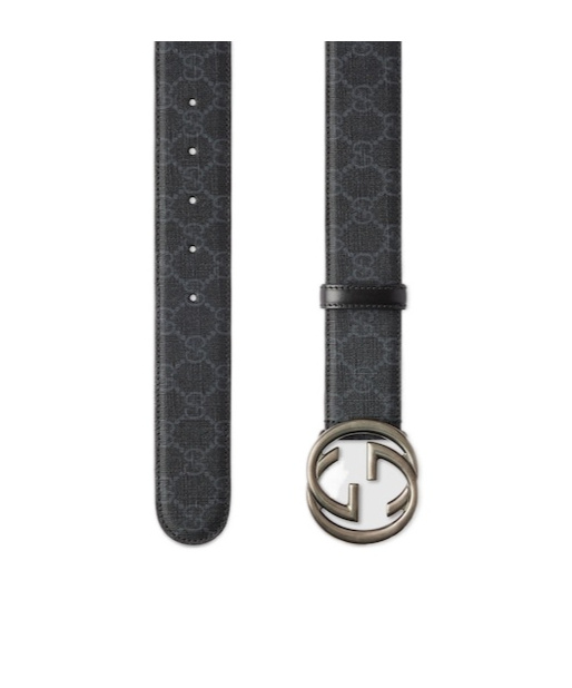 Gucci Interlocking Waist Belt In Black