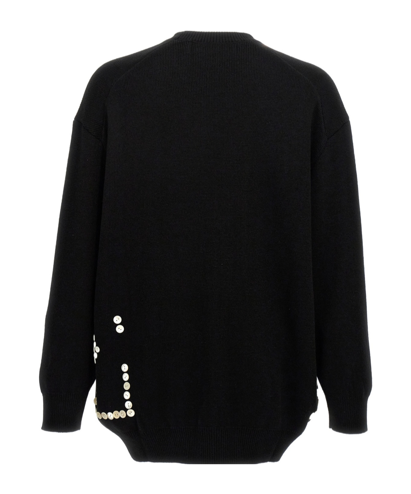 Comme Des Garçons Comme Des Garcons Sweater With Decorative Buttons In Black