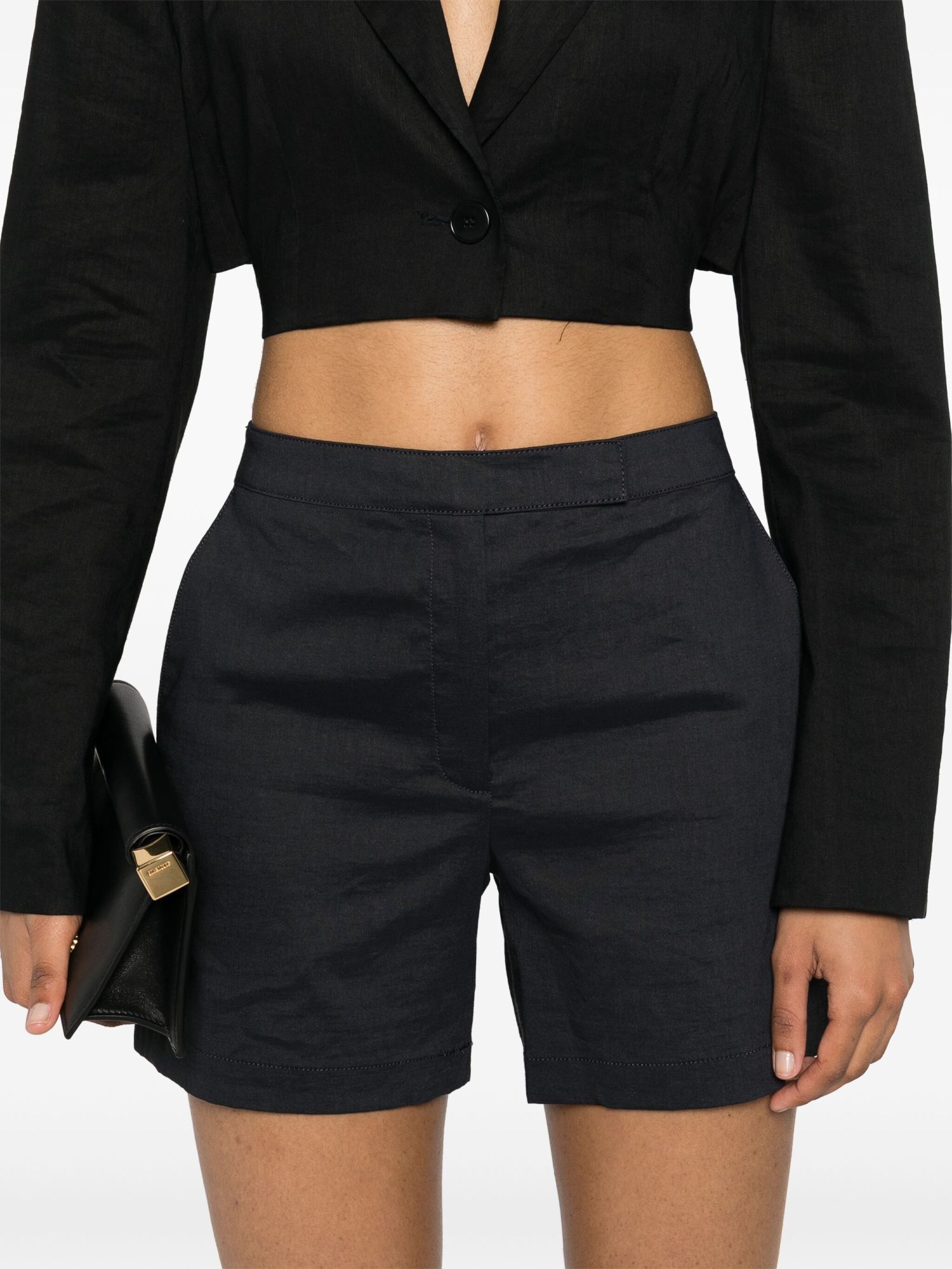 Theory Tailored Short Shorts In Black