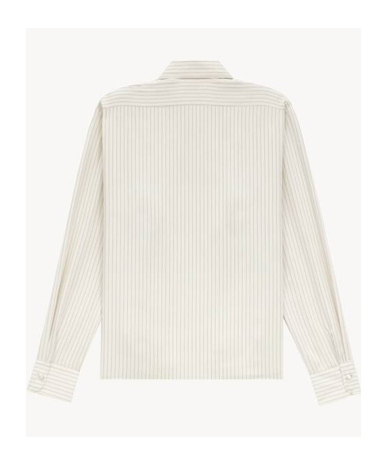 SAINT LAURENT STRIPED TUNIC SHIRT 