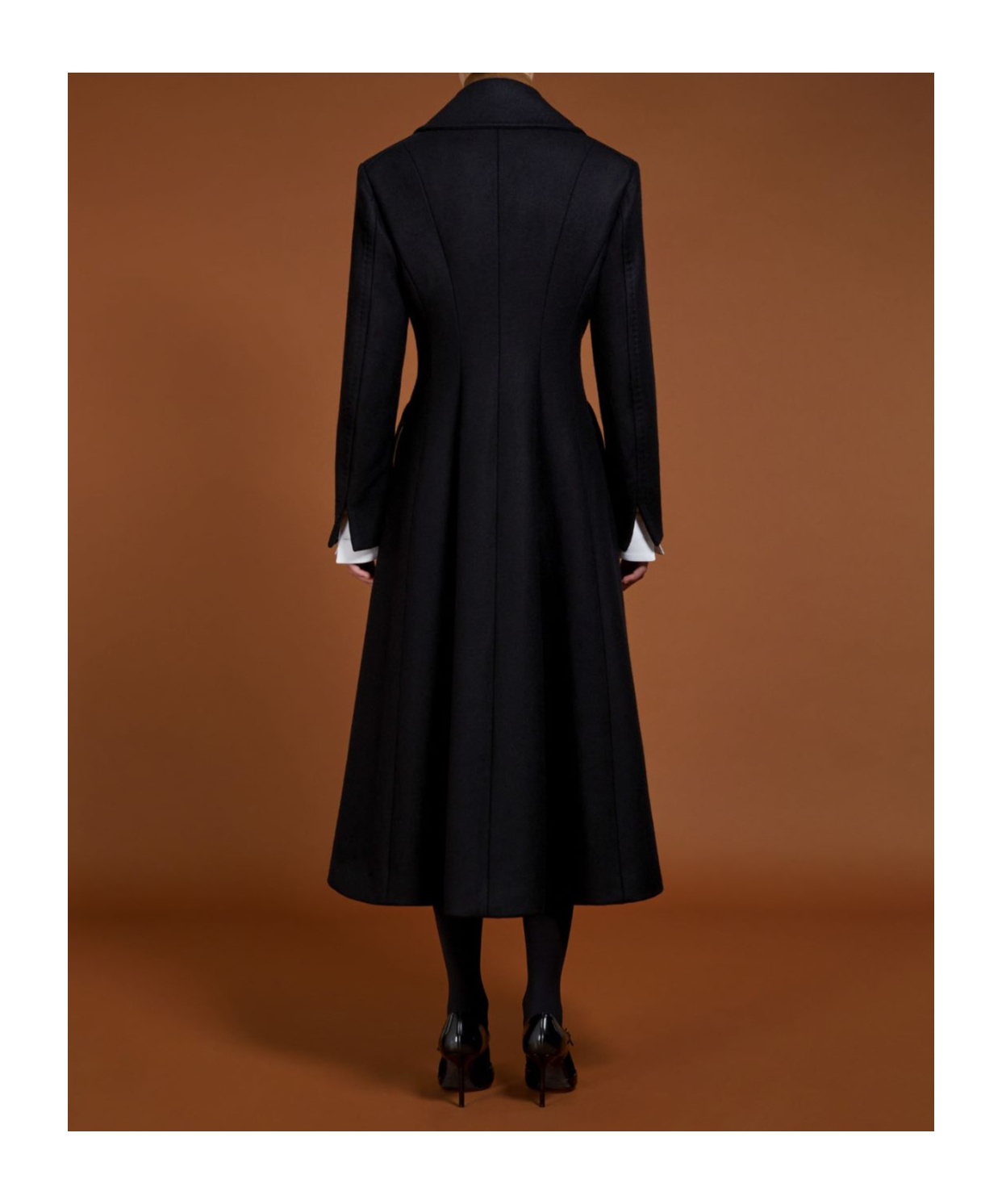 Max Mara Double-breasted Coat In Black