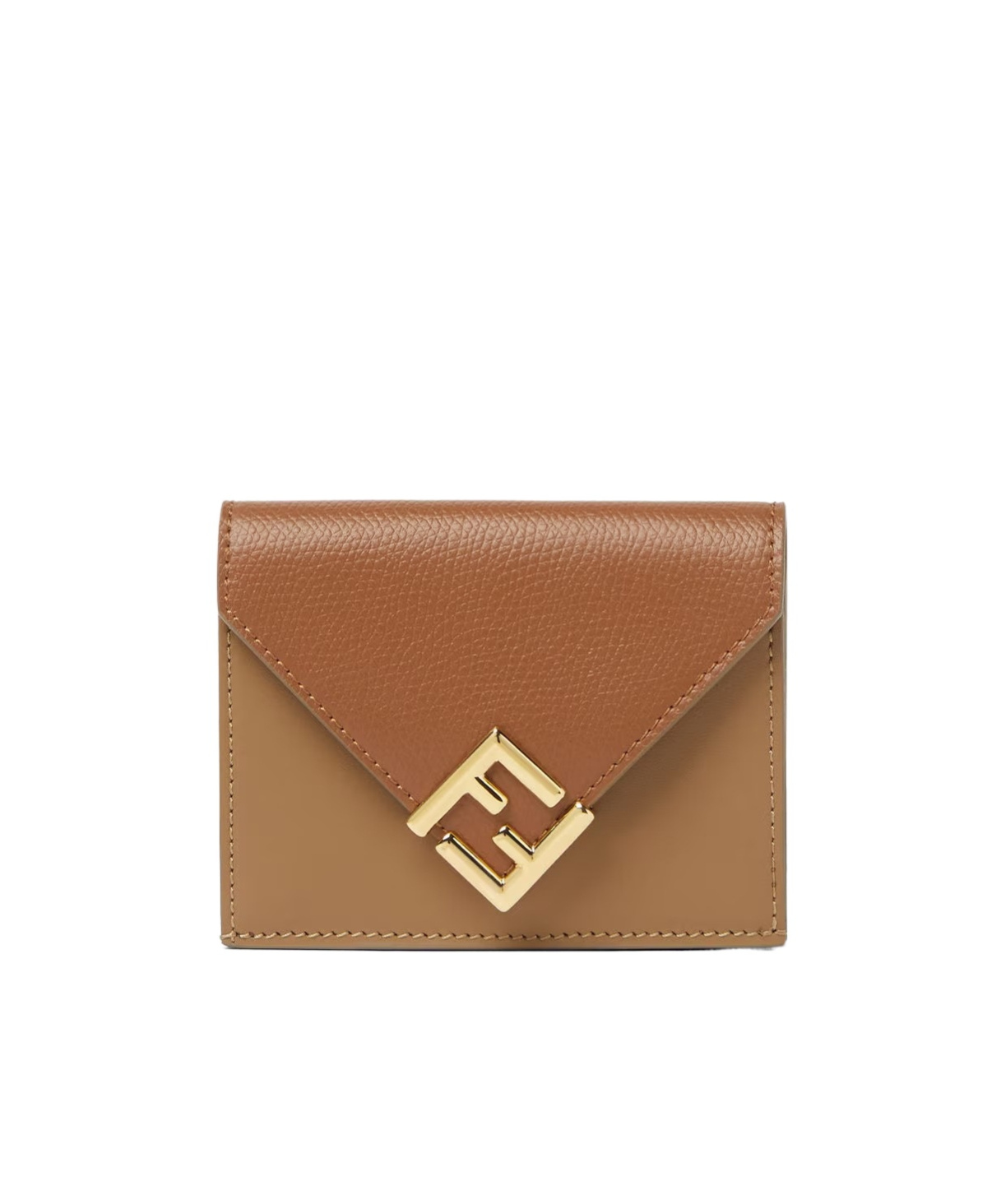 Fendi Ff Diamonds Wallet In Brown