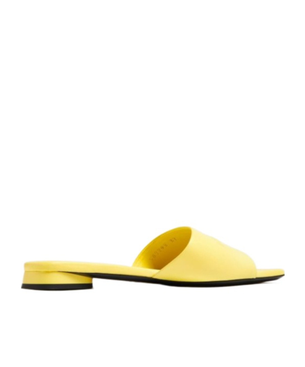 Balenciaga Open-toed Flat Sandals In Yellow